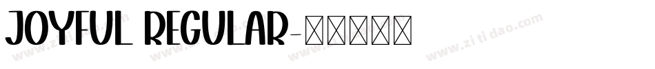 JOYFUL regular字体转换